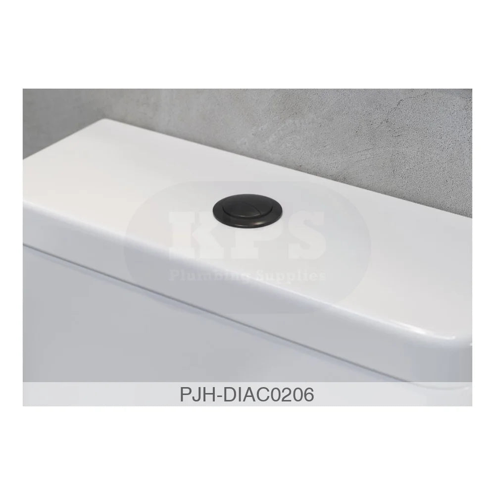 Dual Push Button Cover (Cable) - Black Bathroom Brands