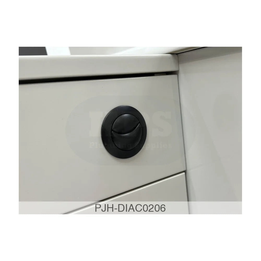 Dual Push Button Cover (Cable) - Black Bathroom Brands