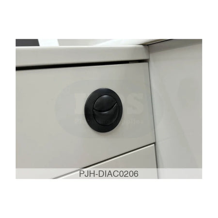 Dual Push Button Cover (Cable) - Black Bathroom Brands
