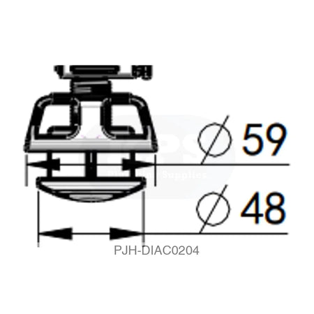 Dual Push Button Cover (Cable) – Brass Bathroom Brands