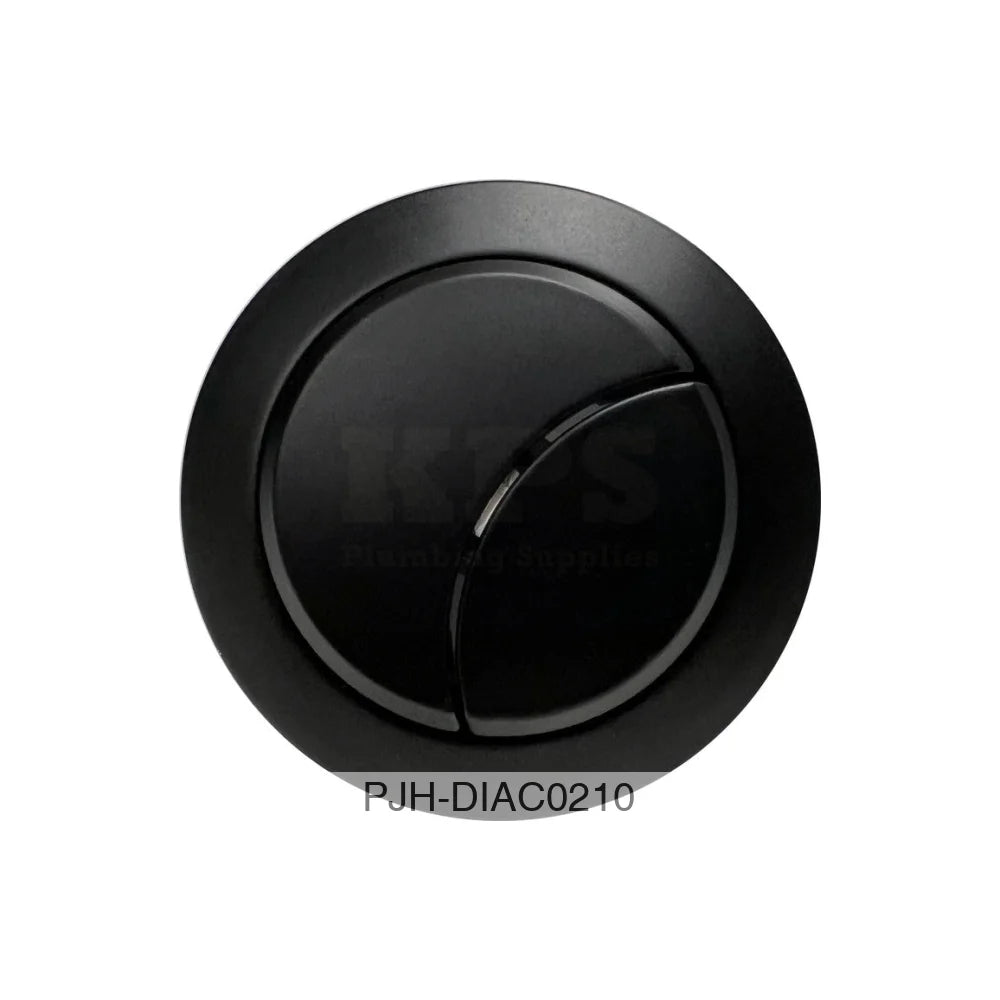 Dual Push Button Cover (Rod) - Black Bathroom Brands