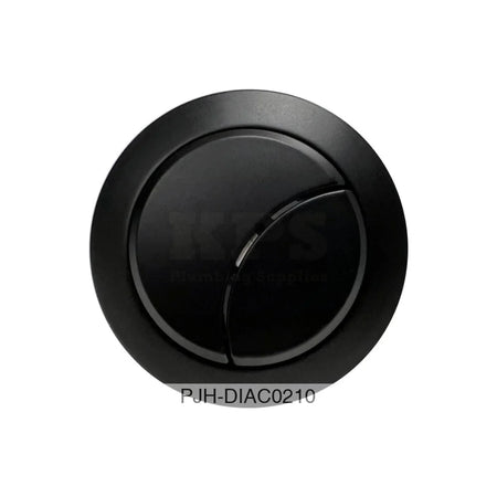 Dual Push Button Cover (Rod) - Black Bathroom Brands