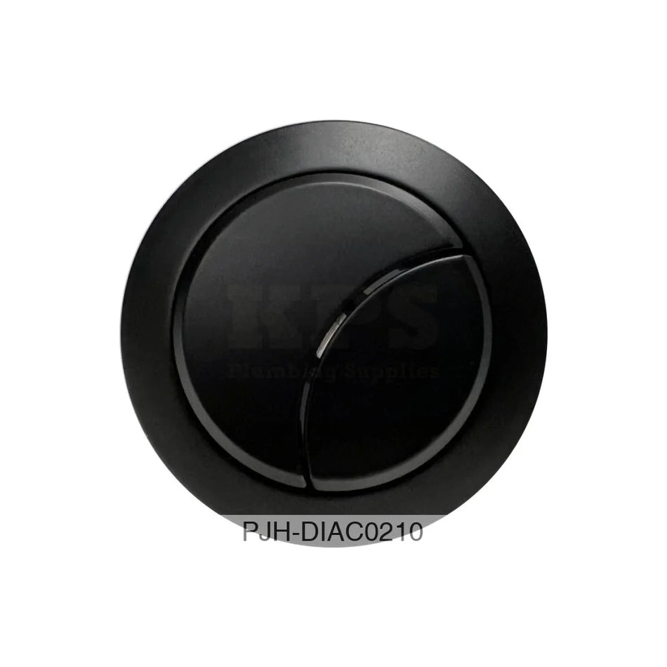 Dual Push Button Cover (Rod) - Black Bathroom Brands
