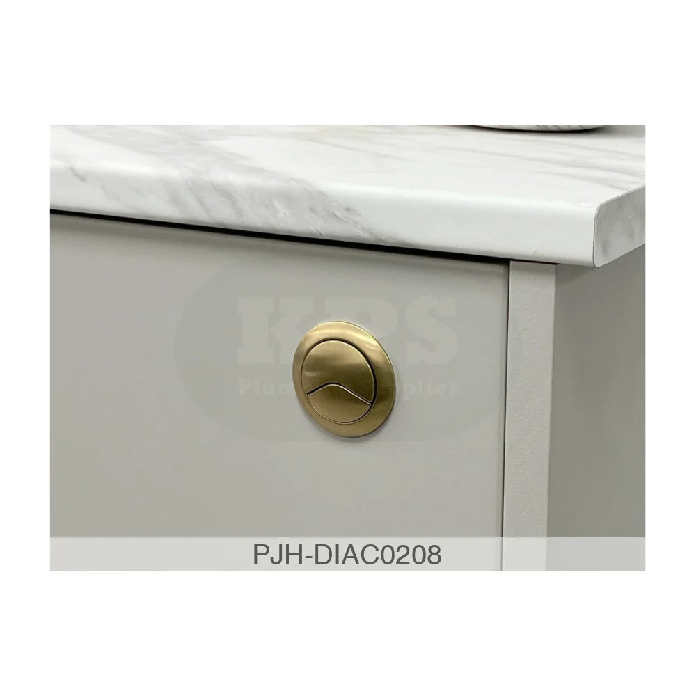Dual Push Button Cover (Rod) - Brass Bathroom Brands