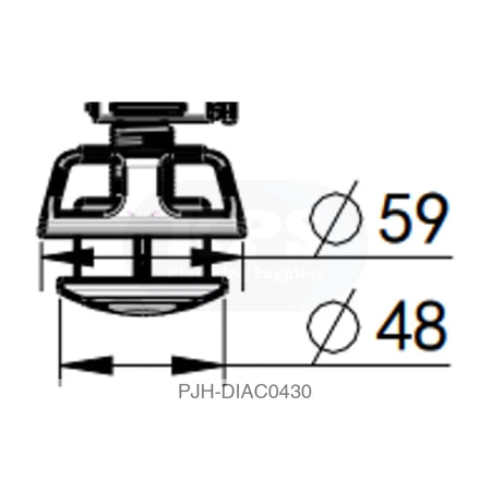 Dual Push Button Rod White Bathroom Brands