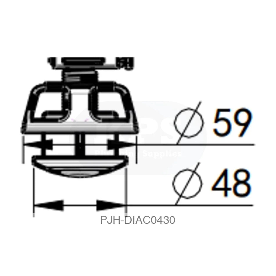 Dual Push Button Rod White Bathroom Brands