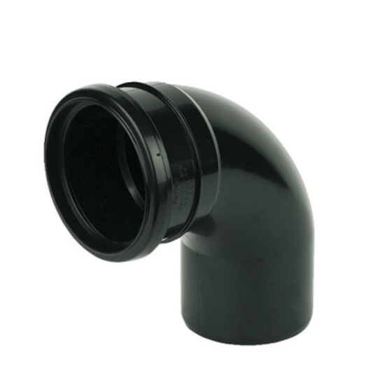 FloPlast SP161 110mm Black 92.5° Bend-s&s