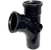 FloPlast SP200 110mm Black 112.5°BRANCH