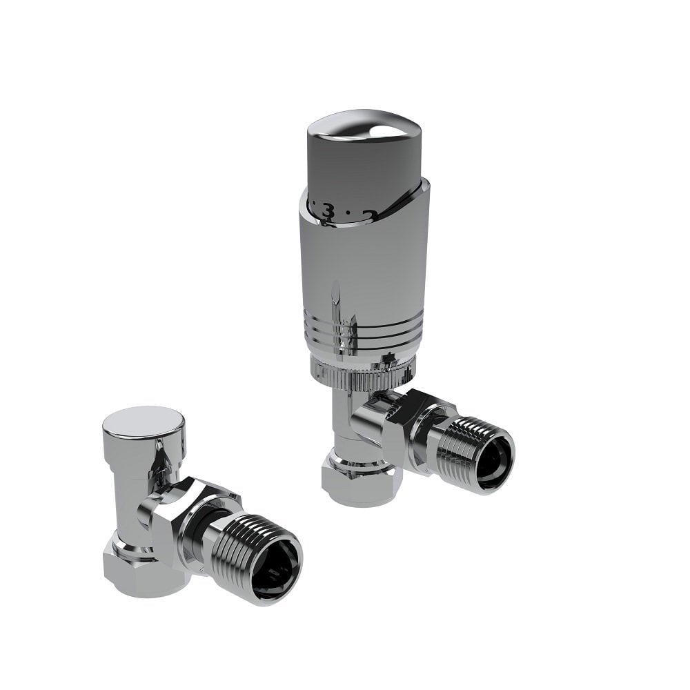 Kartell CR-TRV301A Design Angled TRV Twin Pack - Chrome
