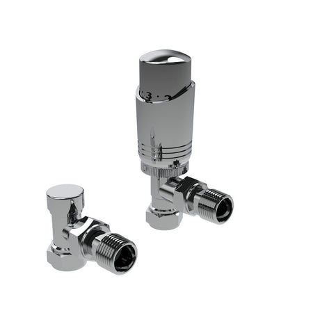 Kartell CR-TRV301A Design Angled TRV Twin Pack - Chrome