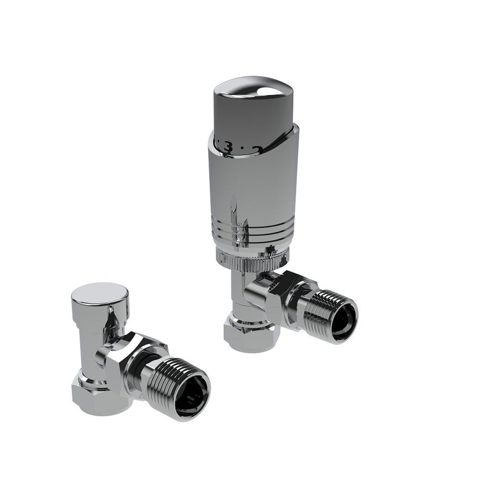 Kartell CR-TRV301A Design Angled TRV Twin Pack - Chrome