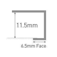 Grant Westfield Classic - Type C - End Cap - Aluminium Extrusion - White - 2450mm Long