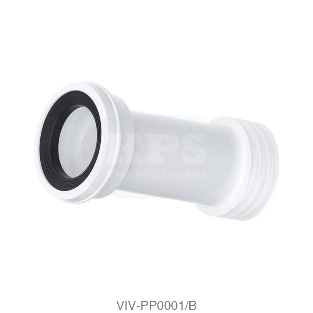 Extended Straight WC Pan Connector Plumbing Spares