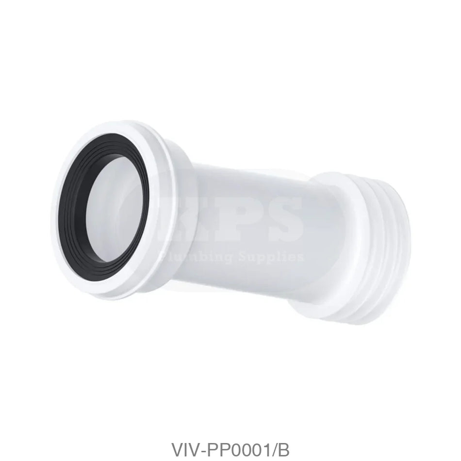 Extended Straight WC Pan Connector Plumbing Spares