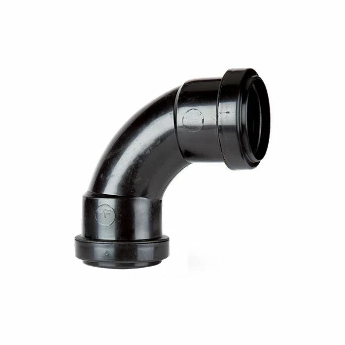FloPlast WP15 40mm Black PP 92.5° Bend
