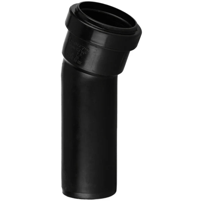 WP19B  PUSHFIT SOIL BOSS BEND 157.5D 32MM BLACK