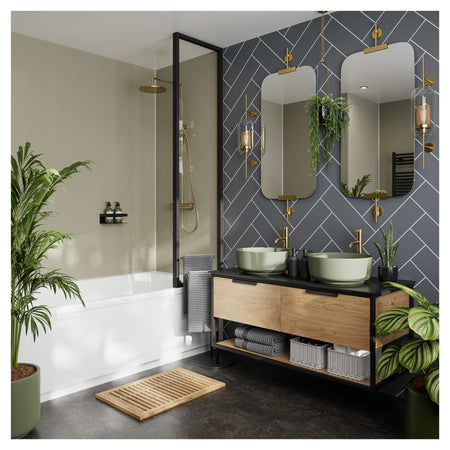 Tile Panel - Monument Grey (0780) - Hydro-Lock T&G - Herringbone - 2400 x 598 x 11mm - FSC Mix 70%