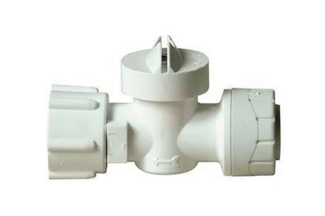 Polyplumb PB6515 Service Valve Straight 15mm x 1/2