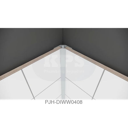 Fibo 2 Part Alumi Int Crnr Profile 2.4M Bathroom Brands