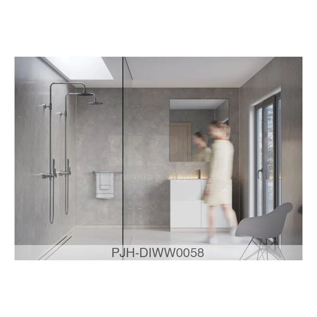 Fibo Marble 60Cm Silver Grey S Aq 1Pnl Bathroom Brands