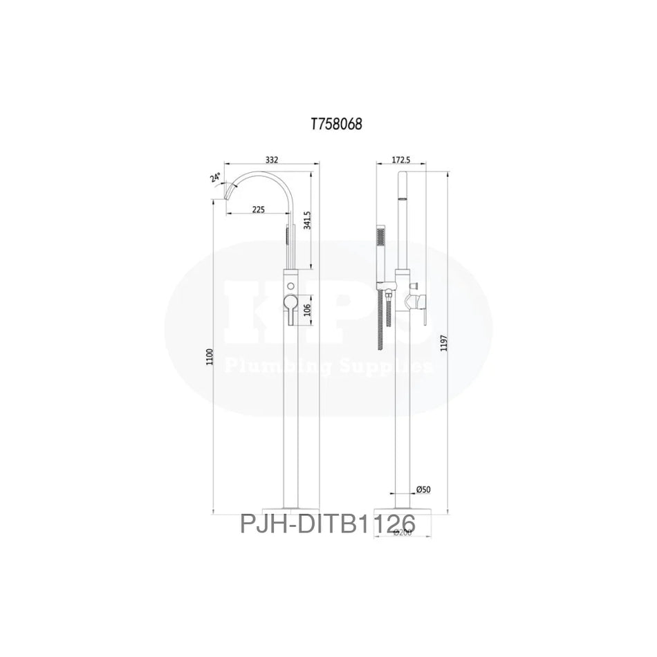 Floor Standing BSM Oval Chrome Bathroom Brands