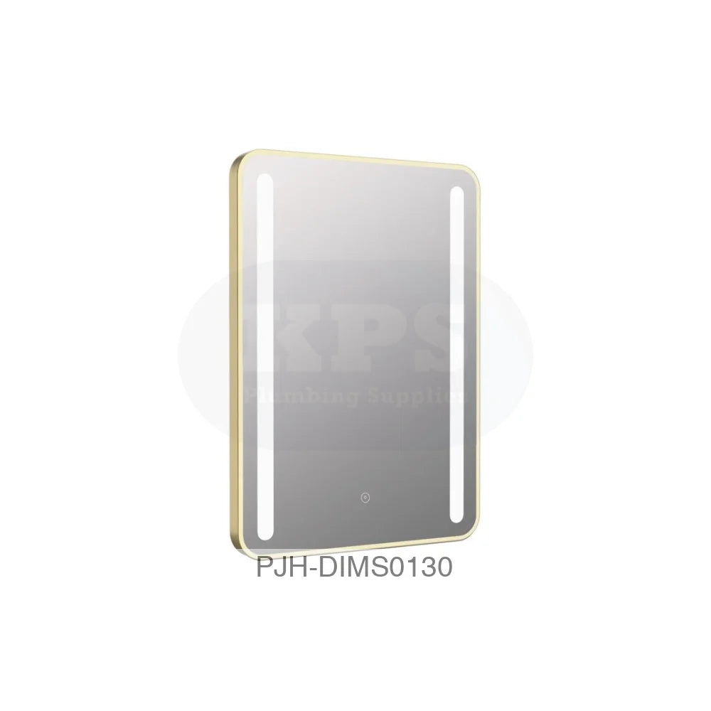 Frontier Mirror 500 Rectangle LED Brass Bathroom Brands