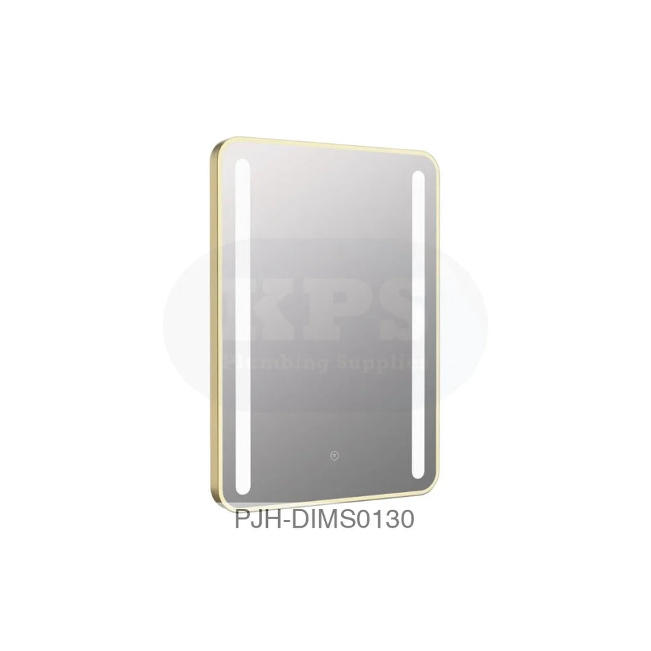 Frontier Mirror 500 Rectangle LED Brass Bathroom Brands