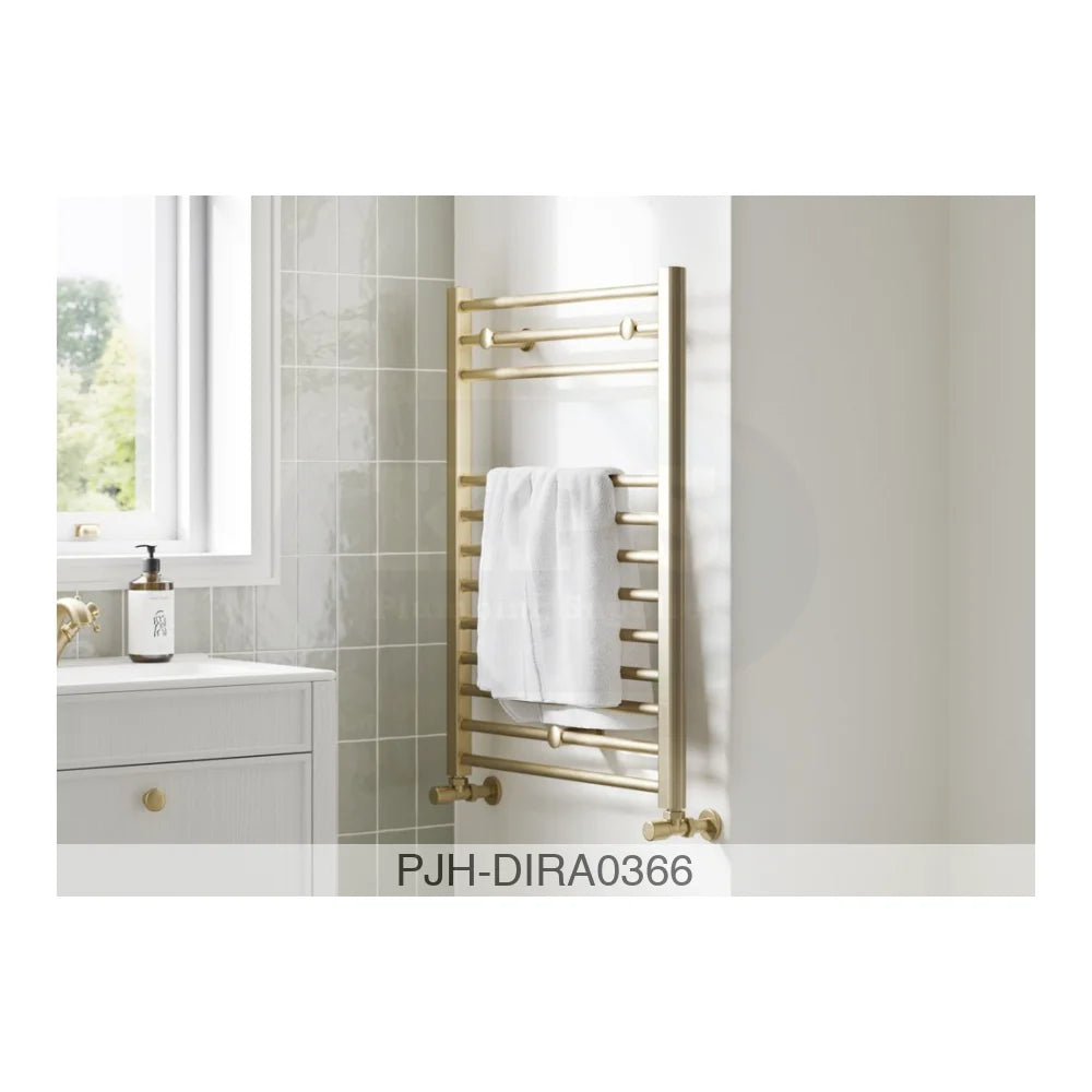 Grada Straight Rad 500 x 800 x 30 Brass V2 Bathroom Brands