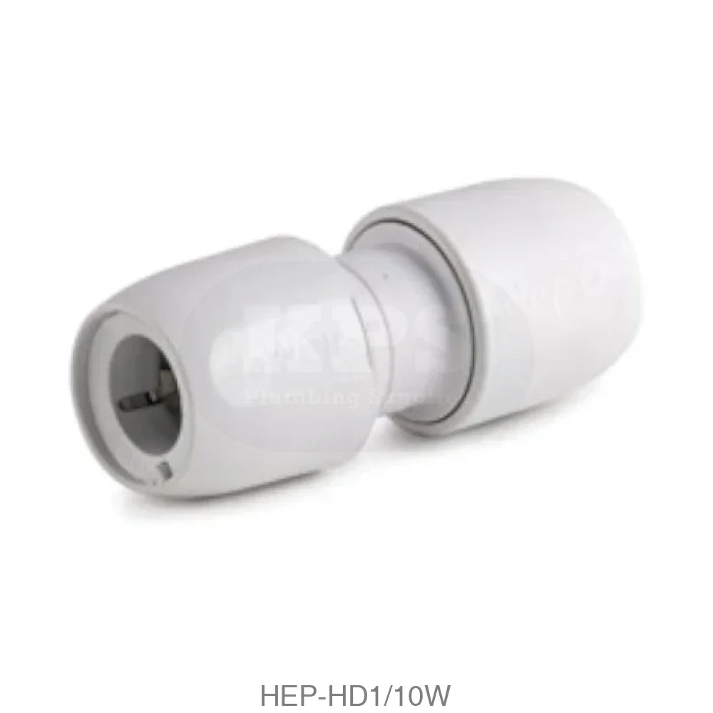 Hep2O HD1/10W Straight Connector 10mm Plastic Pipe & Fittings