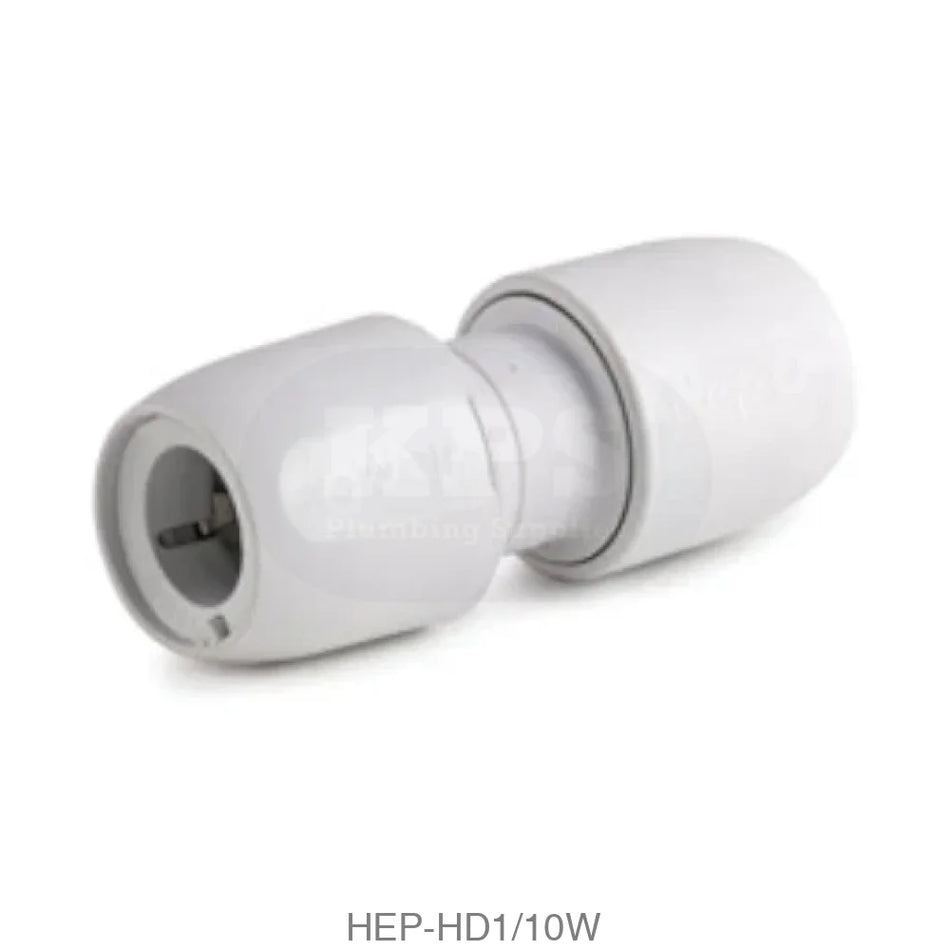 Hep2O HD1/10W Straight Connector 10mm Plastic Pipe & Fittings
