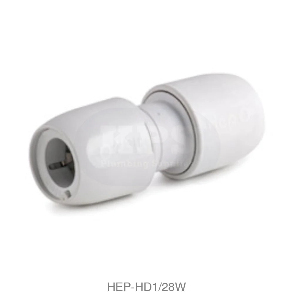 Hep2O HD1/28W Straight Connector 28mm Plastic Pipe & Fittings