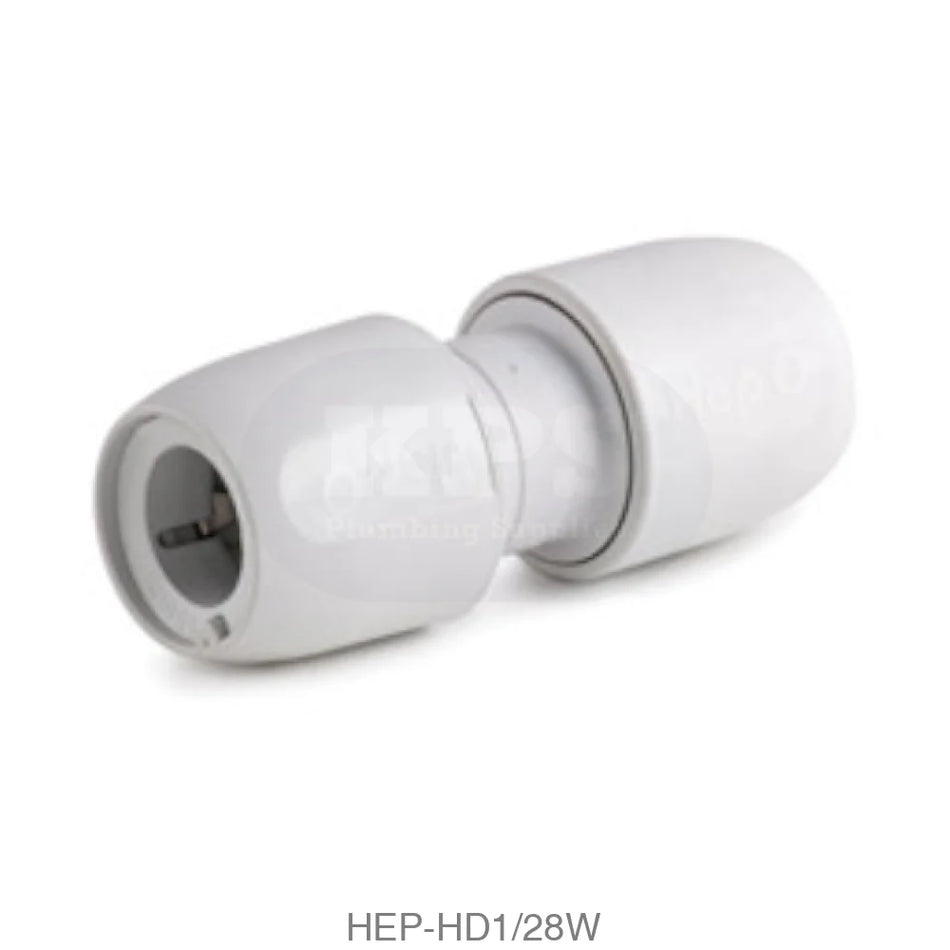 Hep2O HD1/28W Straight Connector 28mm Plastic Pipe & Fittings