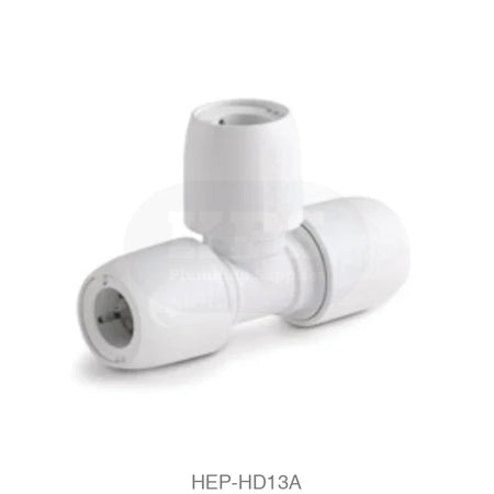 Hep2O HD13A Branch Reduced Tee 22mm x 22mm x 10mm Push Fit Plastic Pipe & Fittings