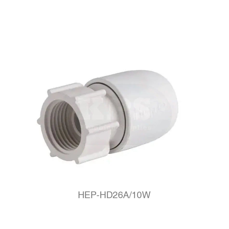 Hep2O HD26A/10W Hand Titan Tap Connector 10mm x 1/2 BSP Plastic Pipe & Fittings