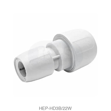 Hep2O HD3B/22W Reducer 22mm x 15mm White Plastic Pipe & Fittings