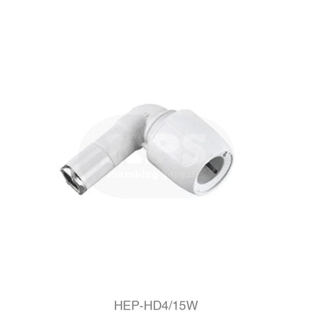 Hep2O HD4/15W Spigot Elbow 90° 15mm Plastic Pipe & Fittings