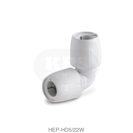 Hep2O HD5/22W Elbow 90° 22mm Plastic Pipe & Fittings