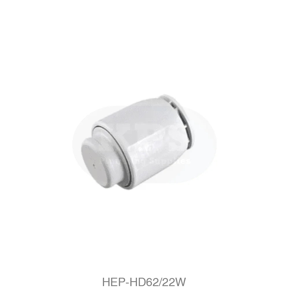 Hep2O HD62/22W Demountable Stop End 22mm White Plastic Pipe & Fittings
