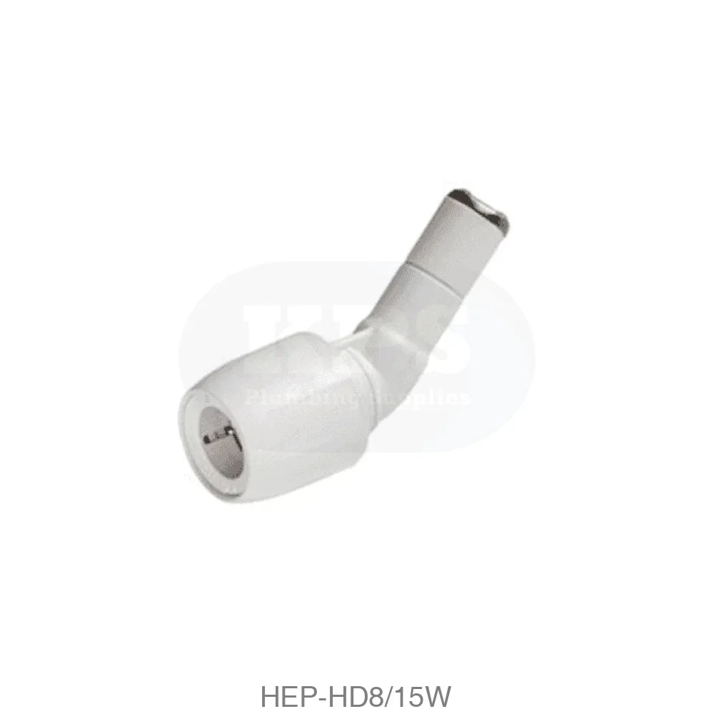Hep2O HD8/15W Obtuse Bend 135° Single Socket 15mm Plastic Pipe & Fittings