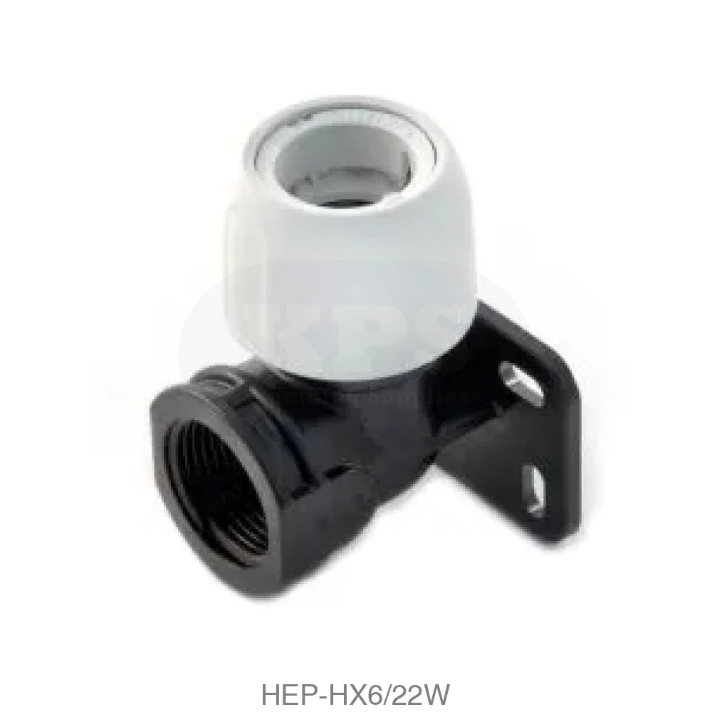Hep2O HX6/22W Wall Plate Elbow 22mm x 3/4 BSP Plastic Pipe & Fittings