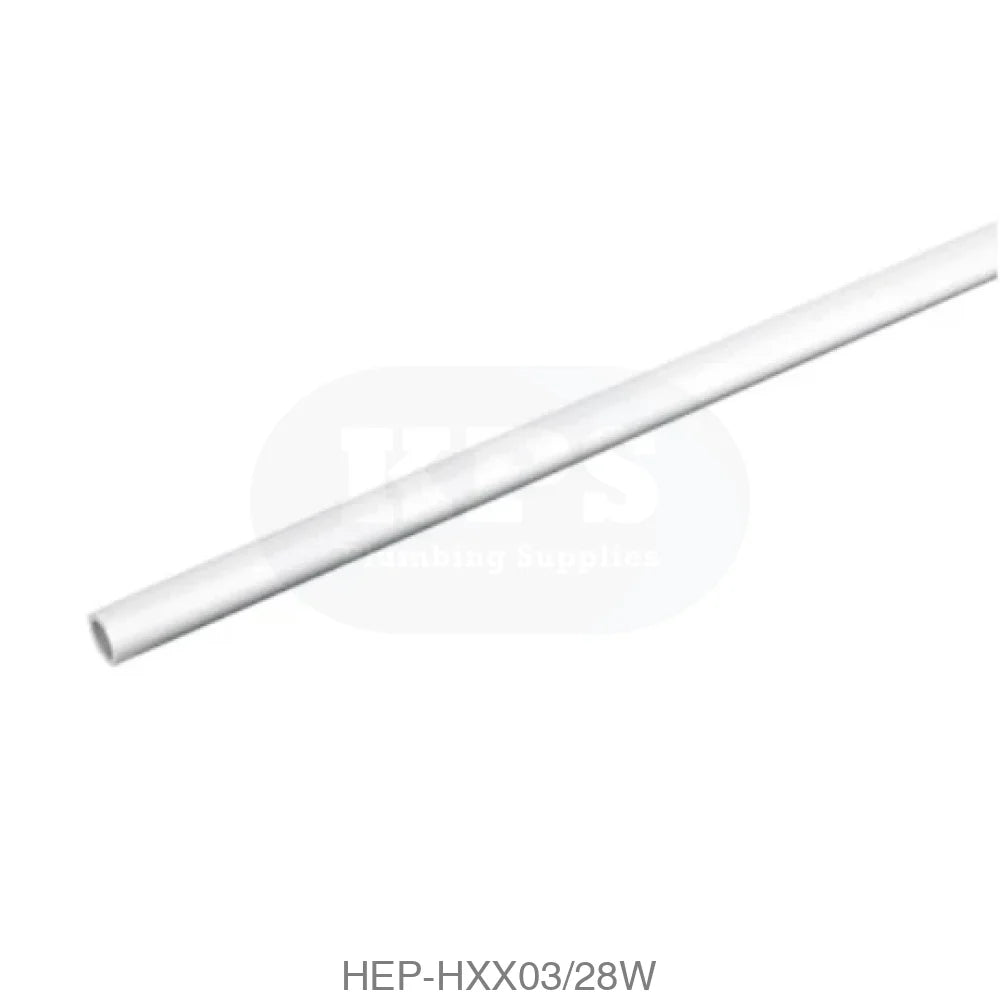 Hep2O HXX03/28W Barrier Pipe 28mm x 3 Metre Straight White Plastic Pipe & Fittings