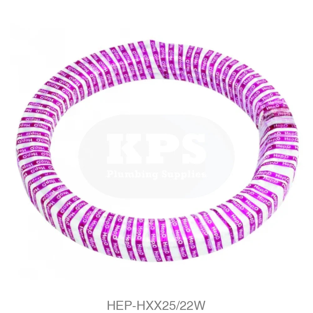 Hep2O HXX25/22W Barrier Pipe Coil 22mm x 25m Plastic Pipe & Fittings