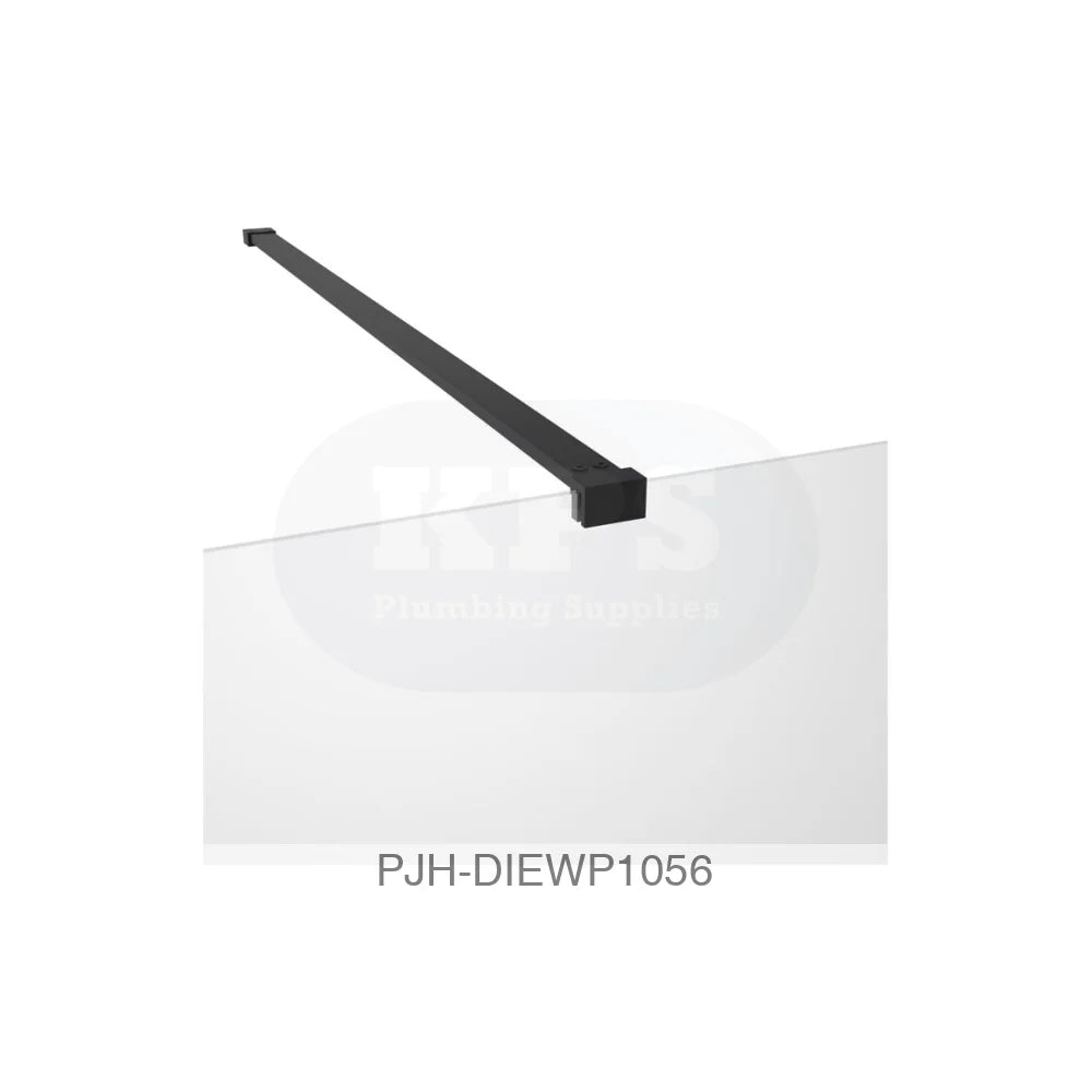 Iconix 1000 Wetroom & Front Bar Black Bathroom Brands