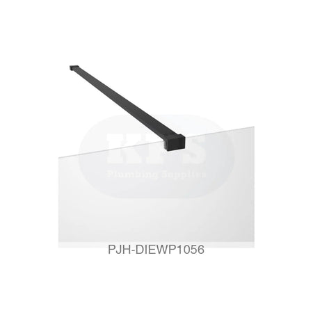 Iconix 1000 Wetroom & Front Bar Black Bathroom Brands