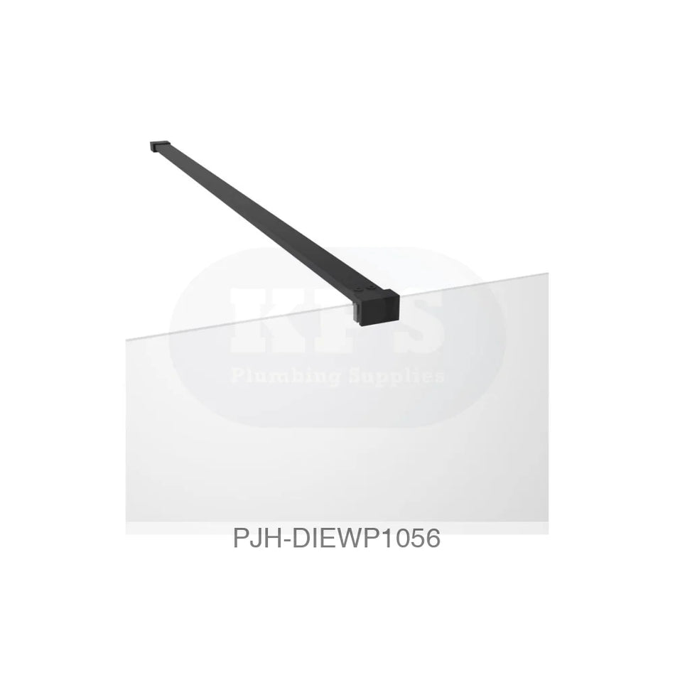 Iconix 1000 Wetroom & Front Bar Black Bathroom Brands