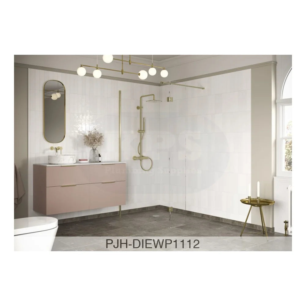 Iconix 1100 Wetroom & Front Bar Brass Bathroom Brands