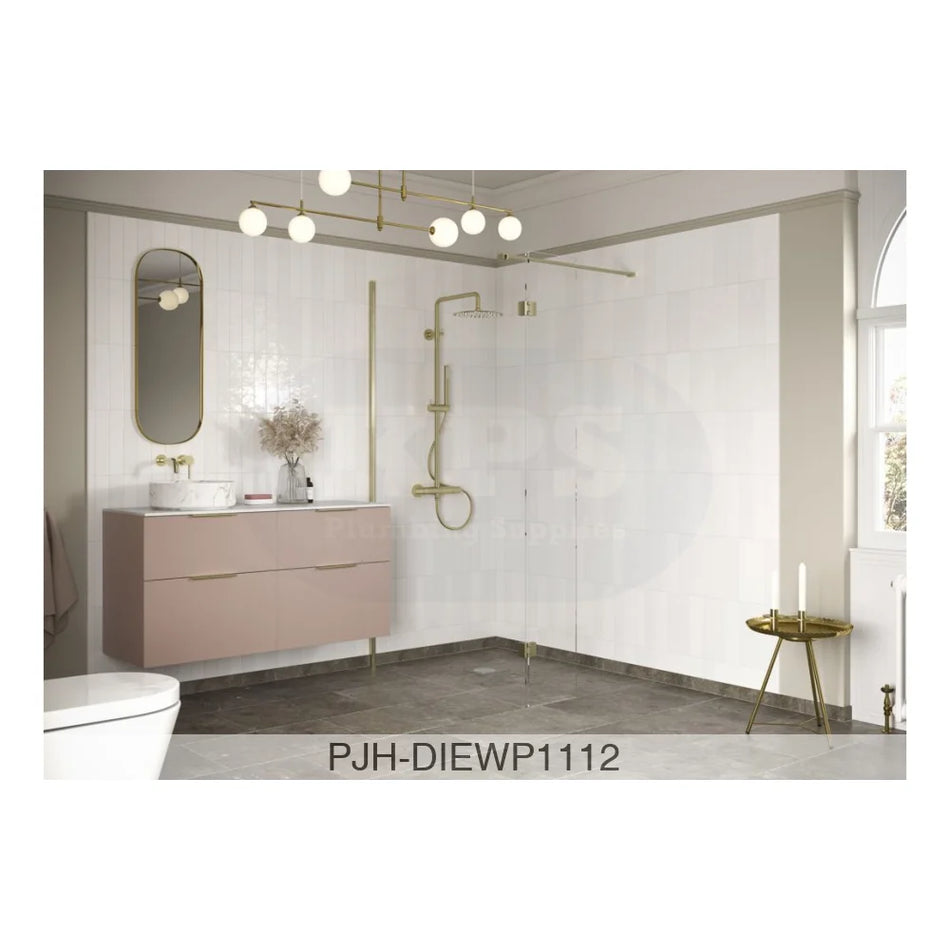Iconix 1100 Wetroom & Front Bar Brass Bathroom Brands