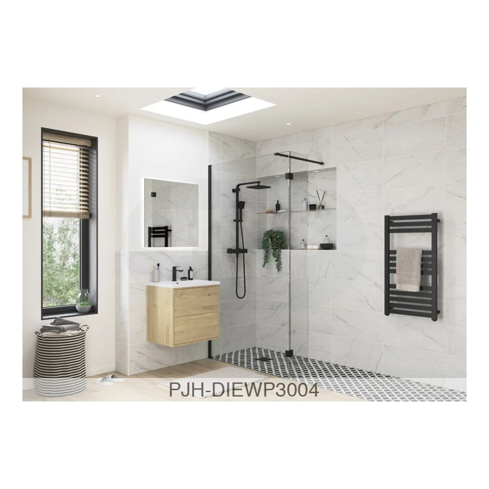 Iconix 300 Rotate Splash Panel Black Bathroom Brands