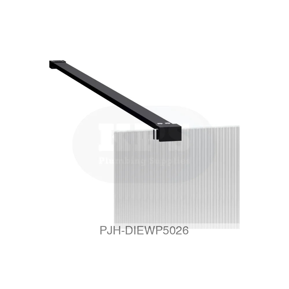 Iconix 500 Wetroom & Side Bar Black Bathroom Brands