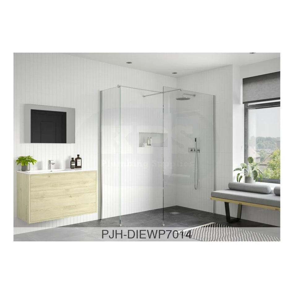 Iconix 700 Wetroom & Side Bar Chrome Bathroom Brands